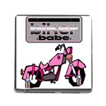 Biker Babe Memory Card Reader (Square)