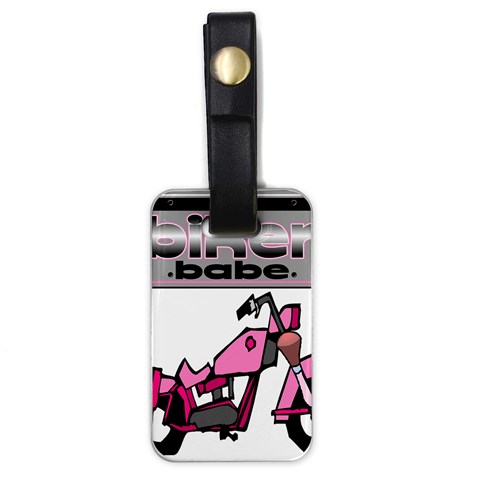 Biker Babe Luggage Tags (One Side)  from ArtsNow.com Front