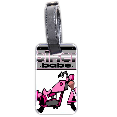 Biker Babe Luggage Tags (Two Sides) from ArtsNow.com Front