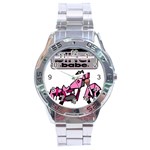 Biker Babe Stainless Steel Analogue Watch