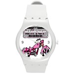 Biker Babe Round Plastic Sport Watch (M)