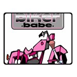 Biker Babe Double Sided Fleece Blanket (Small) 