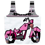 Biker Babe Full Print Recycle Bags (L) 