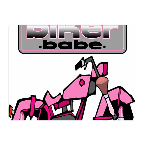 Biker Babe Double Sided Flano Blanket (Mini)  from ArtsNow.com 35 x27  Blanket Front