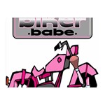 Biker Babe Double Sided Flano Blanket (Mini) 