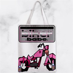 Biker Babe Zipper Classic Tote Bag from ArtsNow.com Front