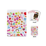 hipster kawaii  Playing Cards (Mini)