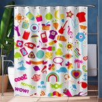 hipster kawaii  Shower Curtain 60  x 72  (Medium)