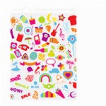hipster kawaii  Small Garden Flag (Two Sides)