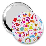 hipster kawaii  3  Handbag Mirror