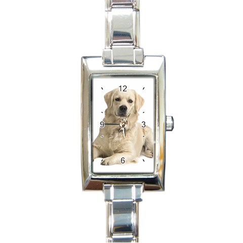 Labrador Retriever Dog Rectangular Italian Charm Watch from ArtsNow.com Front
