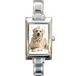 Labrador Retriever Dog Rectangular Italian Charm Watch