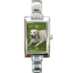 Labrador Retriever Dog M1 Rectangular Italian Charm Watch