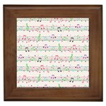 Rainbow Music Notes Framed Tile