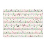 Rainbow Music Notes Sticker A4 (10 pack)