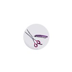 Scissors and Comb-Purple 1  Mini Button