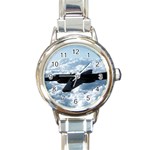 U-2 Dragon Lady Round Italian Charm Watch