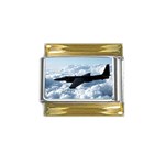 U-2 Dragon Lady Gold Trim Italian Charm (9mm)