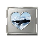 U-2 Dragon Lady Mega Link Heart Italian Charm (18mm)
