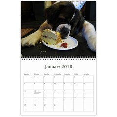 Claude 18 month calendar 2018 Jan 2018