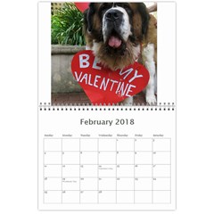 Claude 18 month calendar 2018 Feb 2018