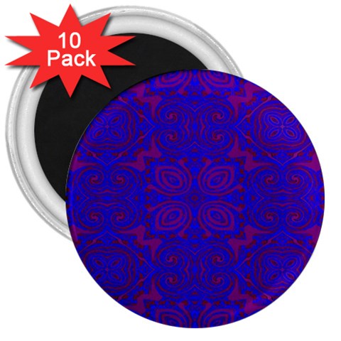 Purple Pilick2 3  Magnet (10 pack) from ArtsNow.com Front