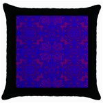 Purple Pilick2 Throw Pillow Case (Black)
