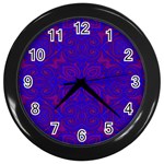 Purple Pilick2 Wall Clock (Black)