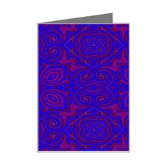 Purple Pilick2 Mini Greeting Card from ArtsNow.com Left