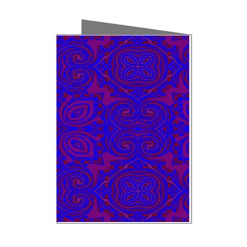 Purple Pilick2 Mini Greeting Cards (Pkg of 8) from ArtsNow.com Left