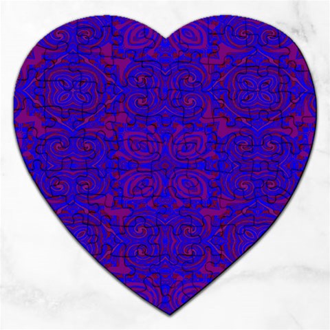 Purple Pilick2 Jigsaw Puzzle (Heart) from ArtsNow.com Front