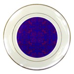 Purple Pilick2 Porcelain Plate