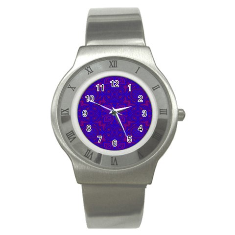Purple Pilick2 Stainless Steel Watch from ArtsNow.com Front