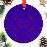 Purple Pilick2 Round Ornament (Two Sides)