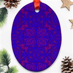 Purple Pilick2 Oval Ornament (Two Sides)