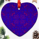 Purple Pilick2 Heart Ornament (Two Sides)