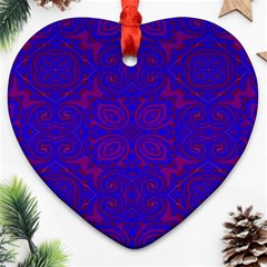 Purple Pilick2 Heart Ornament (Two Sides) from ArtsNow.com Back