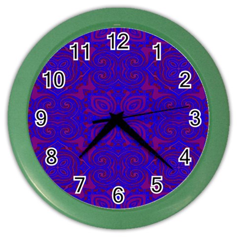 Purple Pilick2 Color Wall Clock from ArtsNow.com Front