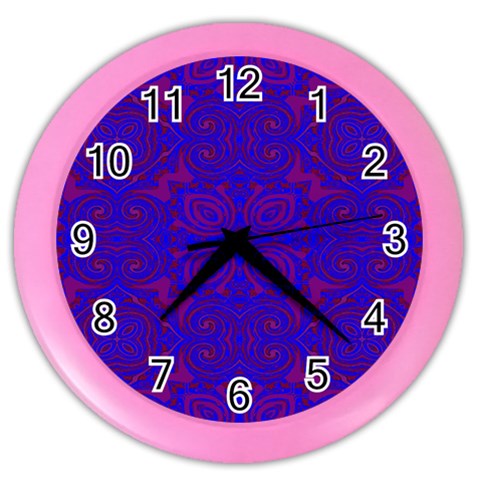Purple Pilick2 Color Wall Clock from ArtsNow.com Front