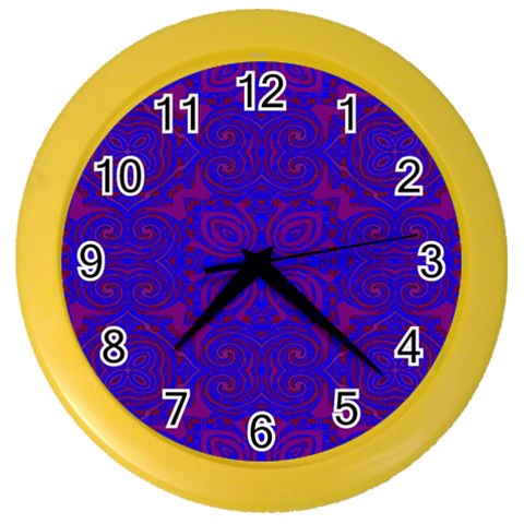 Purple Pilick2 Color Wall Clock from ArtsNow.com Front