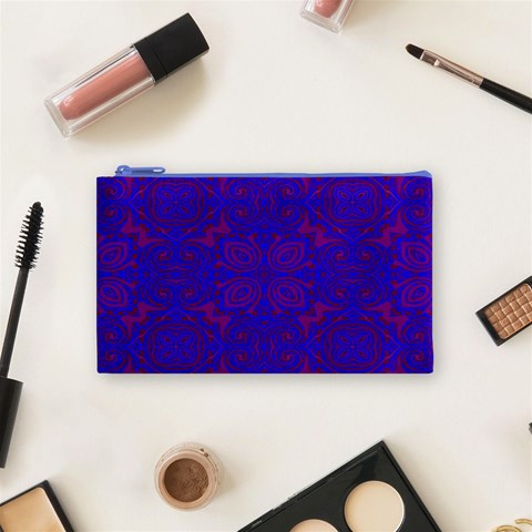 Purple Pilick2 Cosmetic Bag (Small) from ArtsNow.com Front