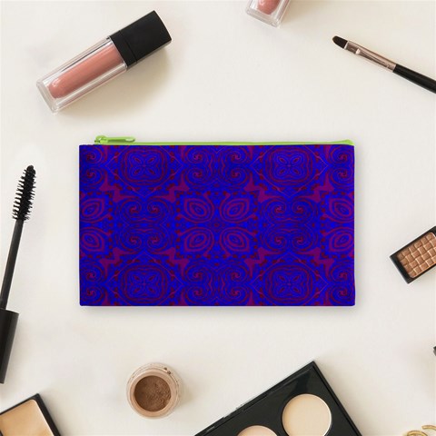 Purple Pilick2 Cosmetic Bag (Small) from ArtsNow.com Front