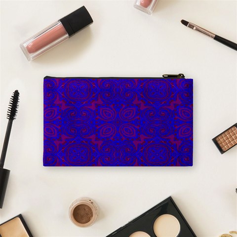 Purple Pilick2 Cosmetic Bag (Small) from ArtsNow.com Back