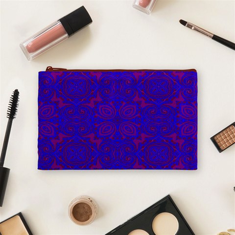 Purple Pilick2 Cosmetic Bag (Medium) from ArtsNow.com Front