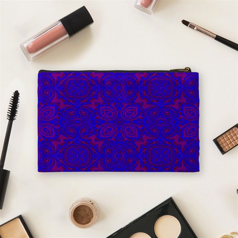 Purple Pilick2 Cosmetic Bag (Medium) from ArtsNow.com Back