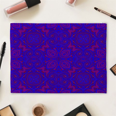 Purple Pilick2 Cosmetic Bag (XL) from ArtsNow.com Back