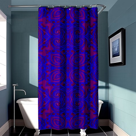 Purple Pilick2 Shower Curtain 36  x 72  (Stall) from ArtsNow.com Curtain(36 X72 ) - 33.26 x66.24  Curtain(36 X72 )