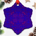 Purple Pilick2 Snowflake Ornament (Two Sides)