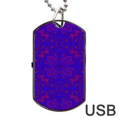 Purple Pilick2 Dog Tag USB Flash (Two Sides) from ArtsNow.com Back