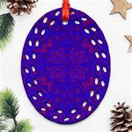 Purple Pilick2 Oval Filigree Ornament (Two Sides)